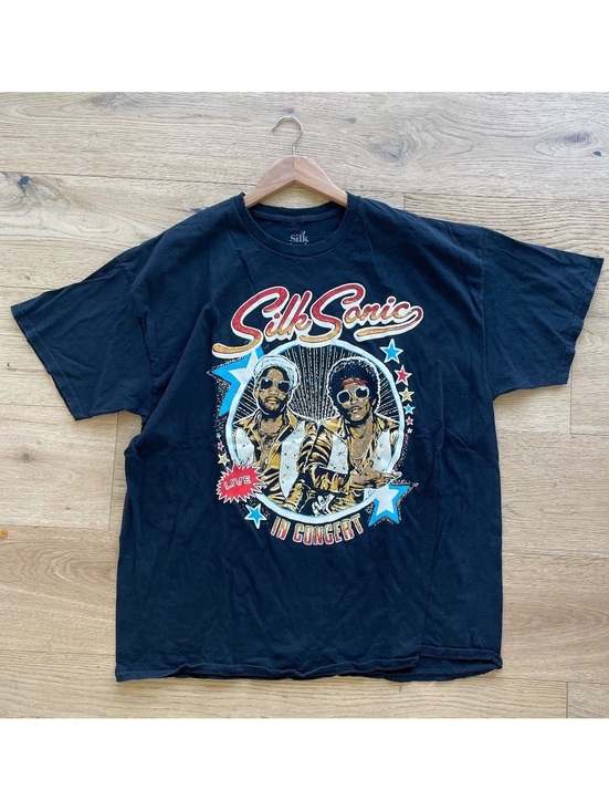 Silk Sonic Other - Silk Sonic Bruno Mars Anderson .Paak Deadstock Concert Tee Various Sizes